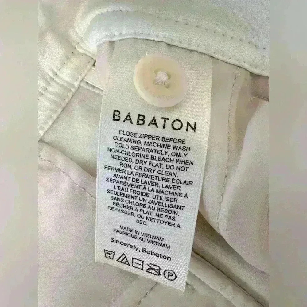 Babaton Aritzia Vegan Leather Command Cropped Pant Size 4 - Picture 8 of 12